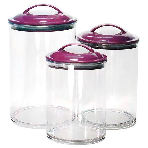 Reston Lloyd Reston Lloyd 11152 6pc Acrylic Canister Set  Plum 11152